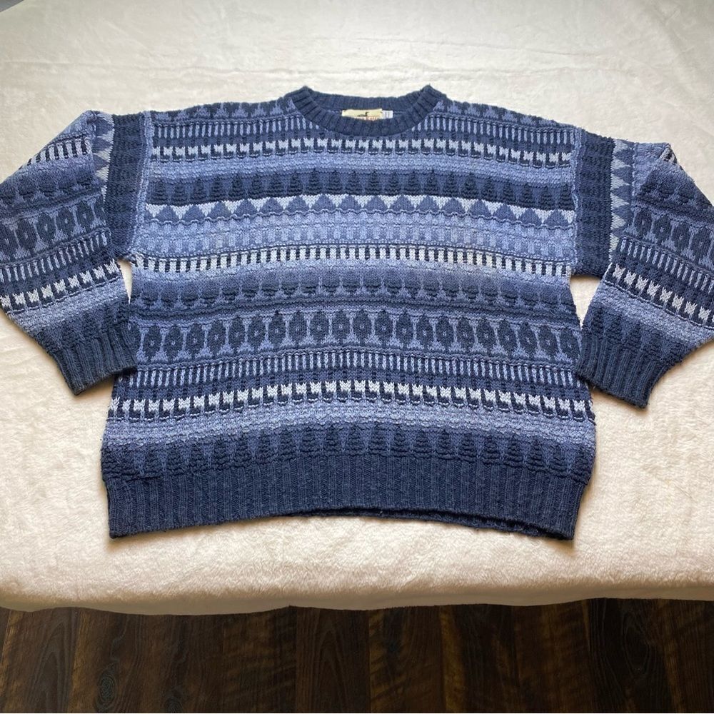 Winona Knits Vintage Crew Neck Long Sleeve Sweater Size XL
